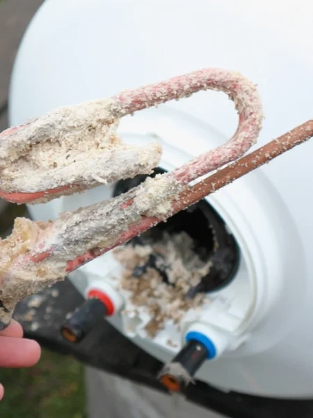 Limescale buildup