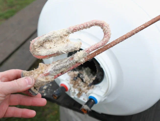 Limescale buildup