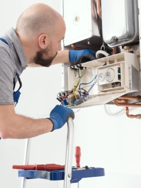 gas safety check vs boiler service